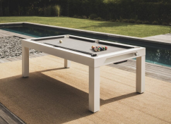 CORNILLEAU: Classic Pool Table, bílý rám / světle šedé sukno