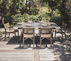 Jídelní deska pro ORIGIN OUTDOOR - kámen - pro bílý rám stolu