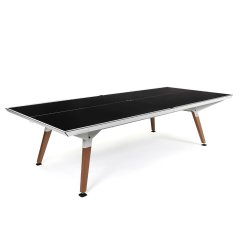 Stůl na stolní tenis CORNILLEAU Lifestyle Outdoor, bílý rám / černý hladký povrch
