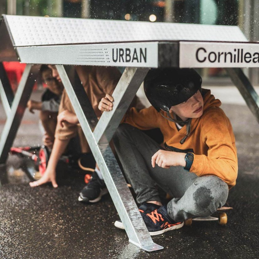 Stůl na stolní tenis CORNILLEAU URBAN Outdoor, šedý