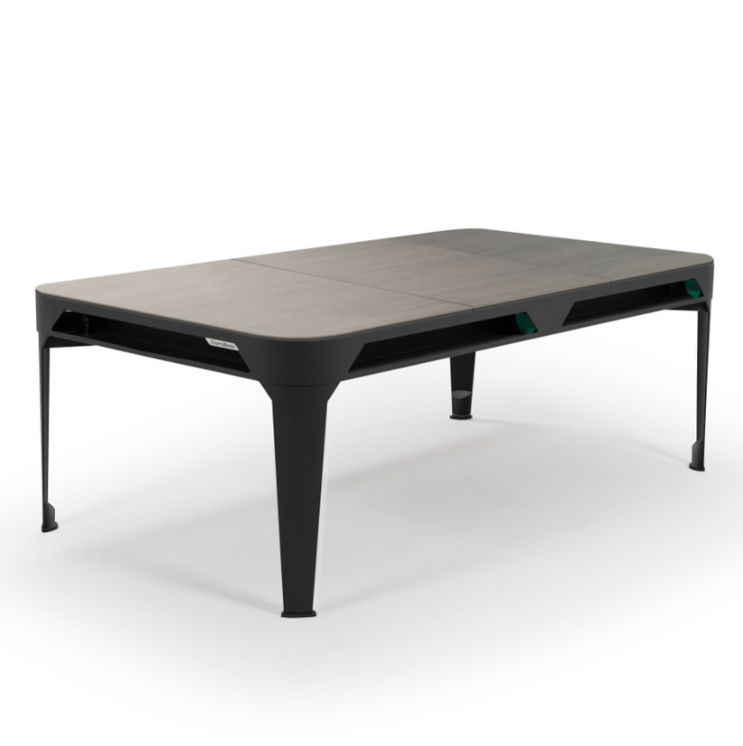 CORNILLEAU: HYPHEN - třídílná krycí deska plochy; tmavě šedá / dřevo