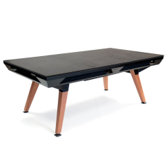 Jídelní deska na kulečník Origin Pool Table - tři díly, černý rám / kámen