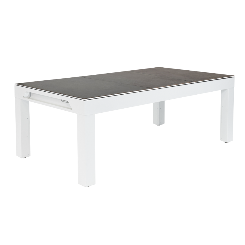 CORNILLEAU: Classic Pool Table - jídelní deska tři kusy, bílý rám / kámen