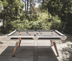 Venkovní kulečník CORNILLEAU Lifestyle ORIGIN, bílý rám / černé sukno