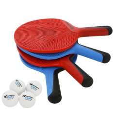 CORNILLEAU; SOFTBAT Pack Quattro, pálka venkovní 4 kusy, červená a modrá, míčky