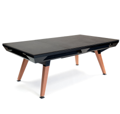 Jídelní deska na kulečník Origin Pool Table - tři díly, černý rám / kámen