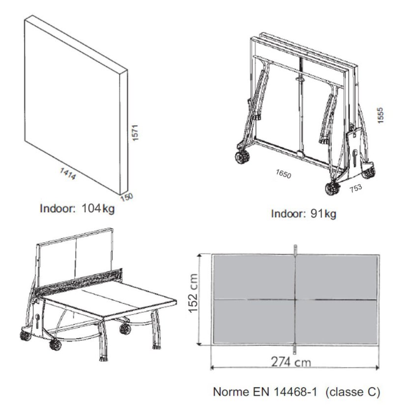 CORNILLEAU: 400 Indoor, modrý