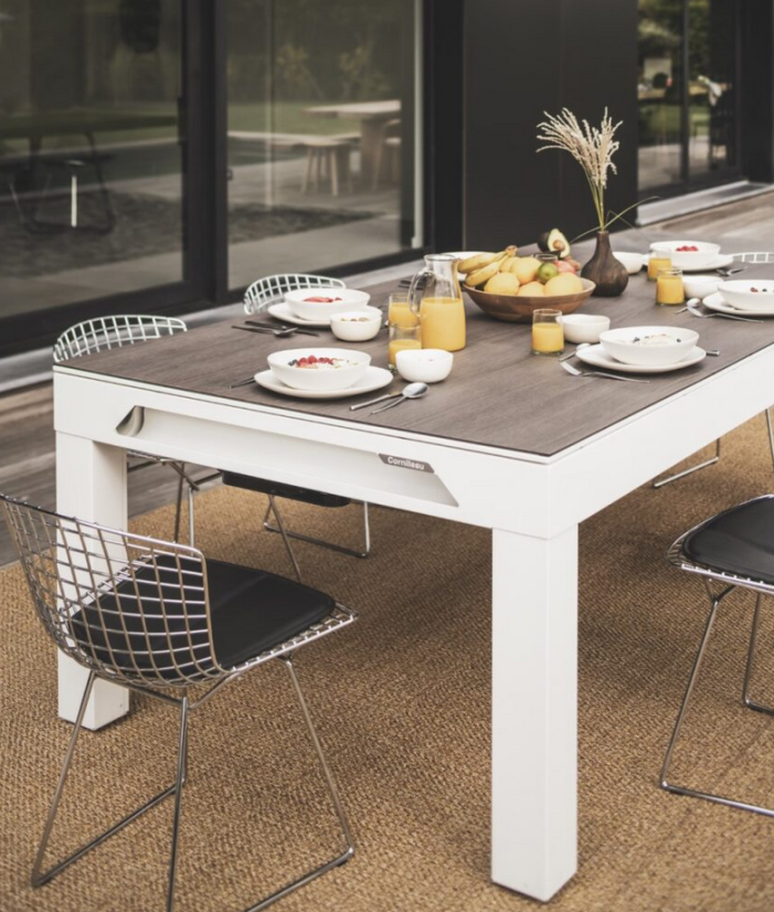 Jídelní deska pro CLASSIC POOL TABLE - dřevo - pro bílý rám stolu