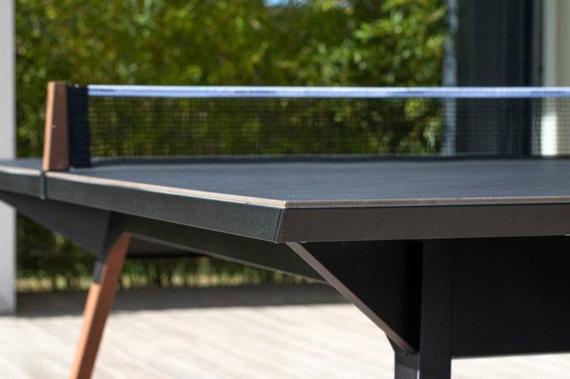 Stůl na stolní tenis venkovní Cornilleau Lifestyle Outdoor černý rám a deska černý kámen