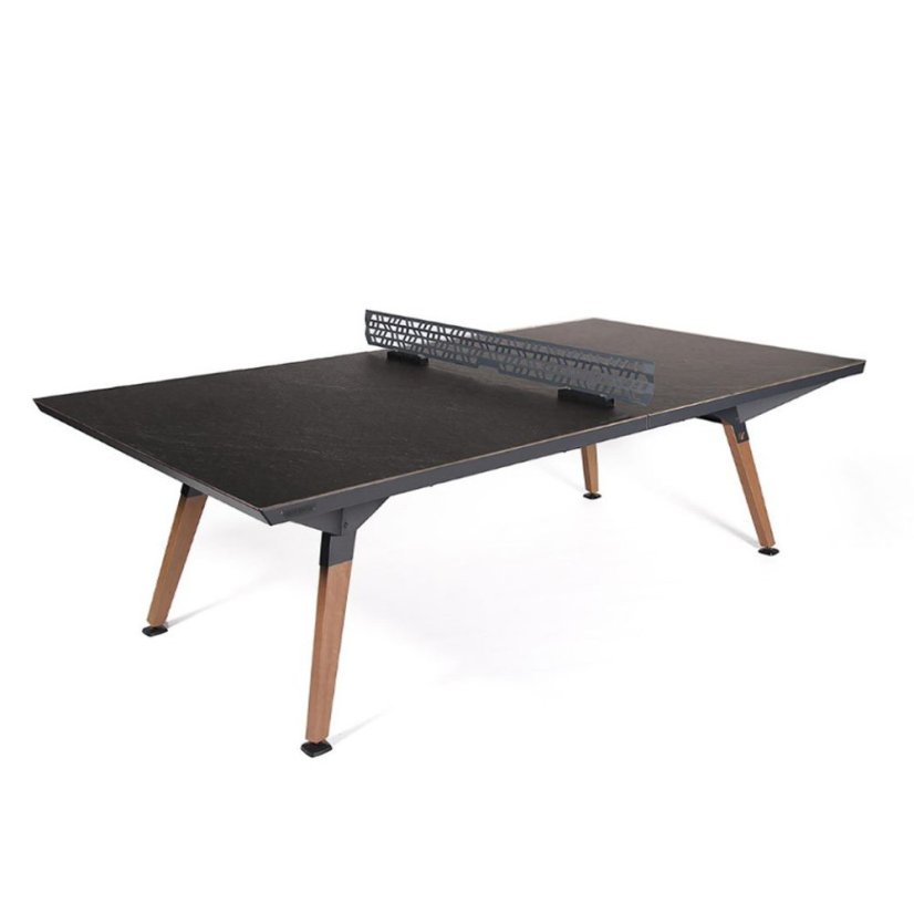 Stůl na stolní tenis venkovní Cornilleau Lifestyle Outdoor černý rám a deska černý kámen