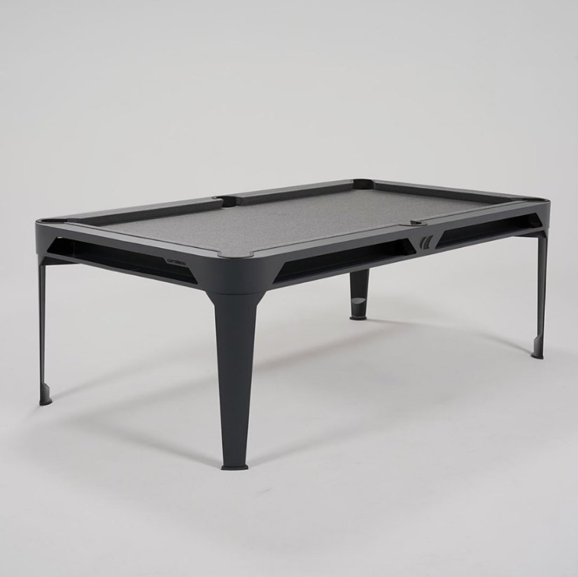 Kulečníkový stůl HYPHEN OUTDOOR, šedý rám, světle šedé plátno