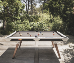 Venkovní kulečník CORNILLEAU Lifestyle ORIGIN, bílý rám / černé sukno