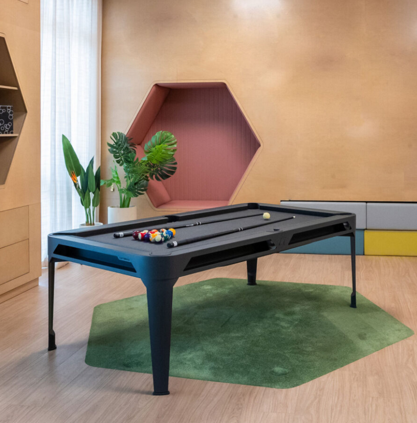 Kulečníkový stůl HYPHEN OUTDOOR, šedý rám, tmavě šedé plátno