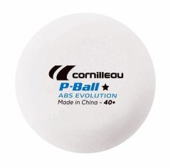 Míčky na stolní tenis CORNILLEAU P-BALL ABS EVOLUTION bílé (6 ks)