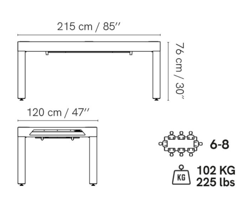 CORNILLEAU: Classic Pool Table, černý rám / tmavě šedá deska