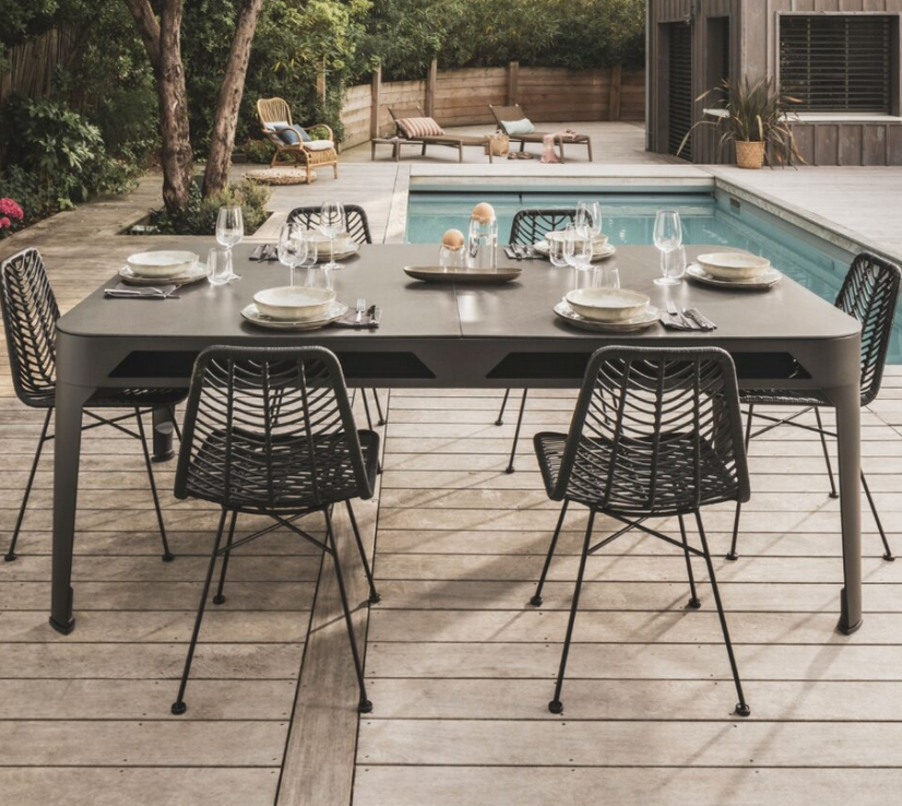 Kulečníkový stůl HYPHEN OUTDOOR, šedý rám, tmavě šedé plátno