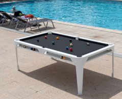 CORNILLEAU: Kulečníkový stůl HYPHEN OUTDOOR - bílá / tmavě šedé plátno