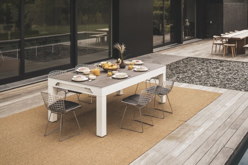 CORNILLEAU: Classic Pool Table, bílý rám / světle šedé sukno