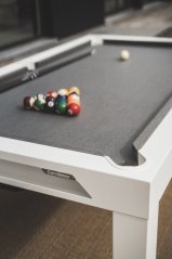 CORNILLEAU: Classic Pool Table, bílý rám / světle šedé sukno