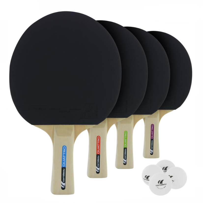 CORNILLEAU; SPORT Pack Quattro (4R.+4B.)